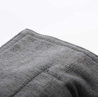 Housse Vide Pouf Lin Gris Foncé