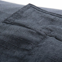 Housse Vide Pouf Lin Noir