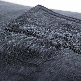 Housse Vide Pouf Lin Noir