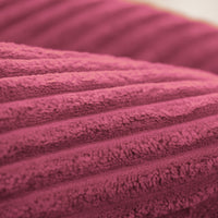 Housse Vide Pouf Poire Velours Côtelé Rose