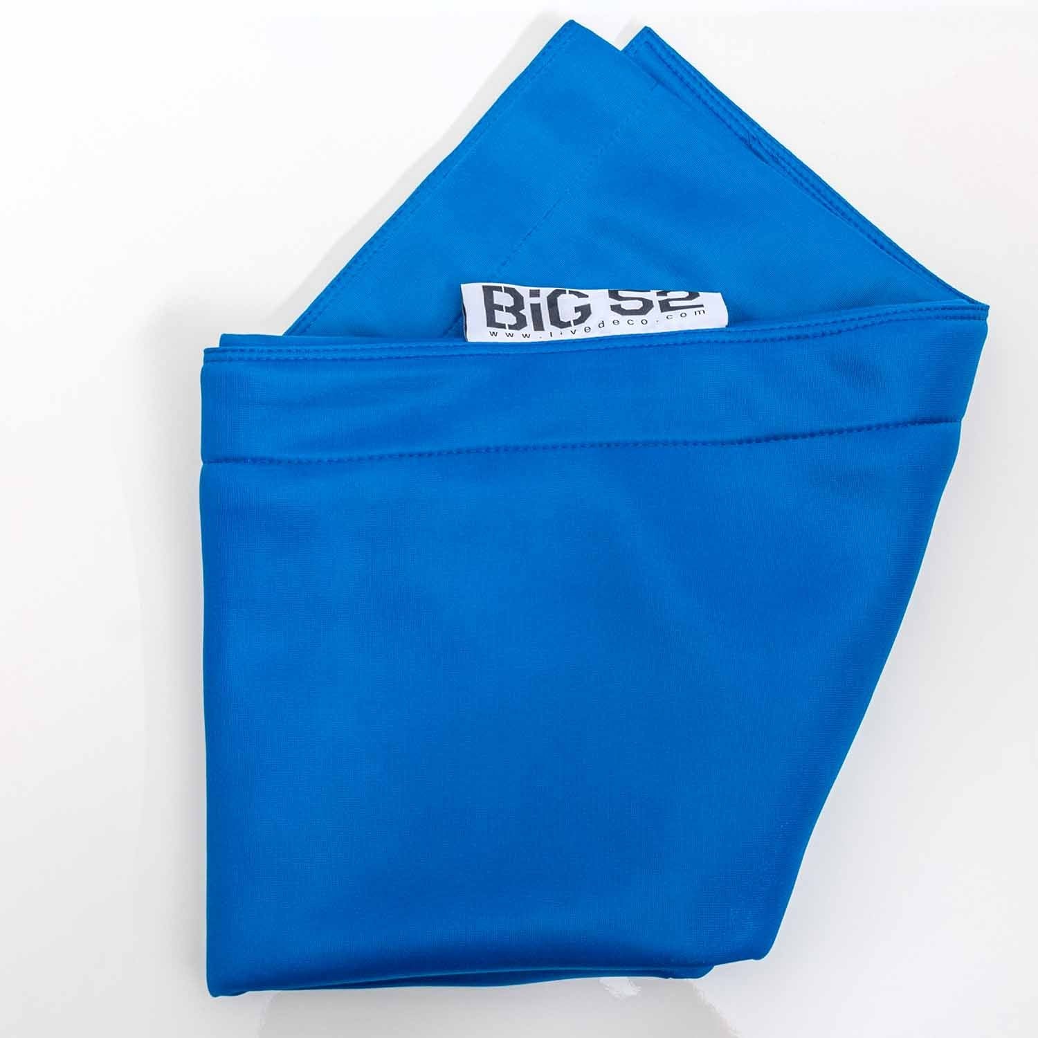 Housse  pouf piscine rectangulaire vide Bleu