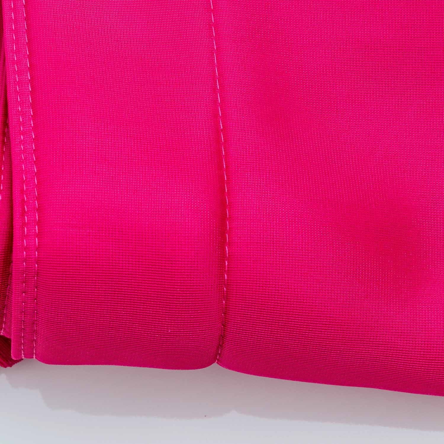 Housse  pouf piscine rectangulaire vide Rose