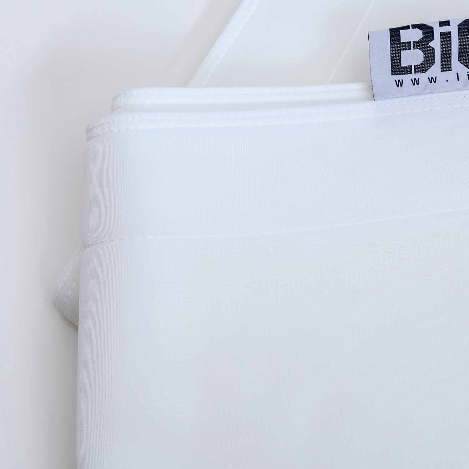 Housse  pouf piscine rectangulaire vide Blanc