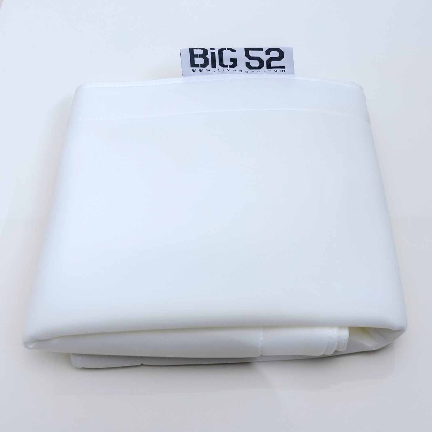 Housse  pouf piscine rectangulaire vide Blanc