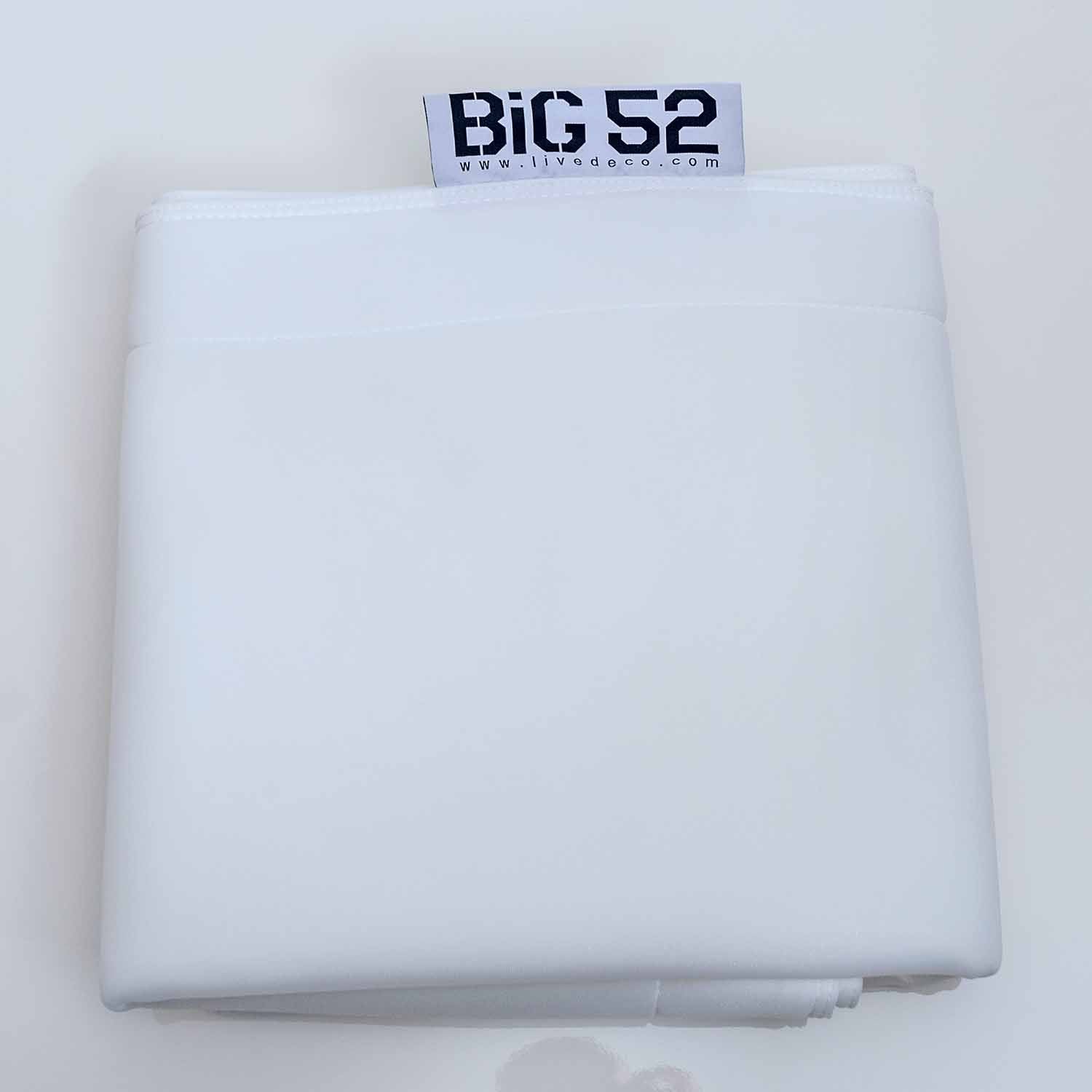 Housse  pouf piscine rectangulaire vide Blanc