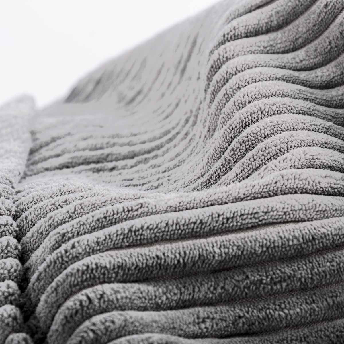 Housse Vide Pouf Géant XL Intérieur Velours Côtelé Gris ClairBiG52