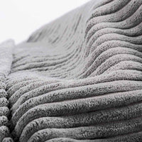 Housse Vide Pouf Géant XL Intérieur Velours Côtelé Gris ClairBiG52