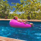 Pouf Rond Piscine Rose