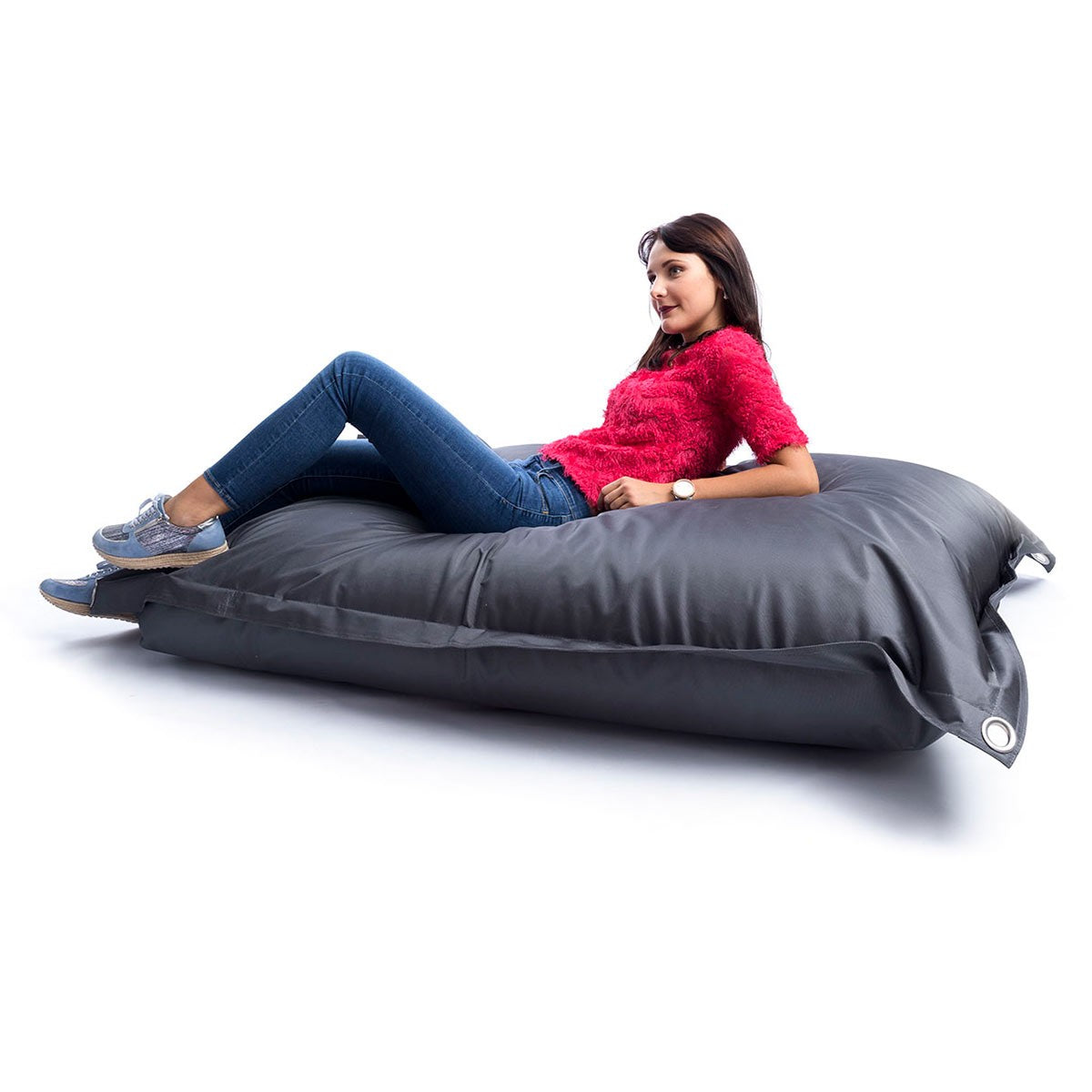 Außenpouf Anthrazitgrau IRON RAW