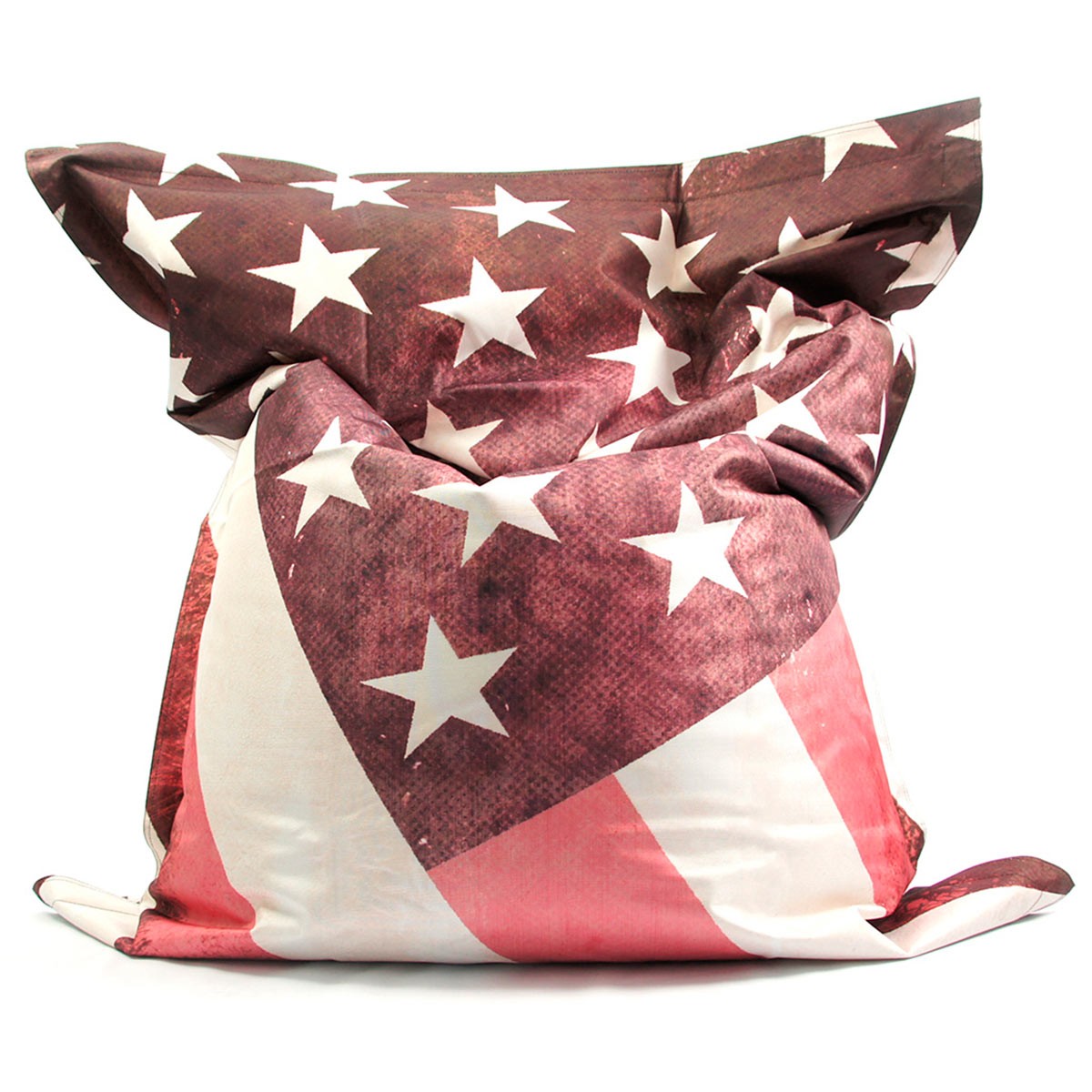 Pouf VINTAGE Drapeau USA