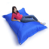 Außenpouf Blau IRON RAW