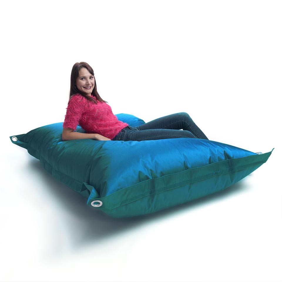 Pouf Extérieur Turquoise IRON RAW