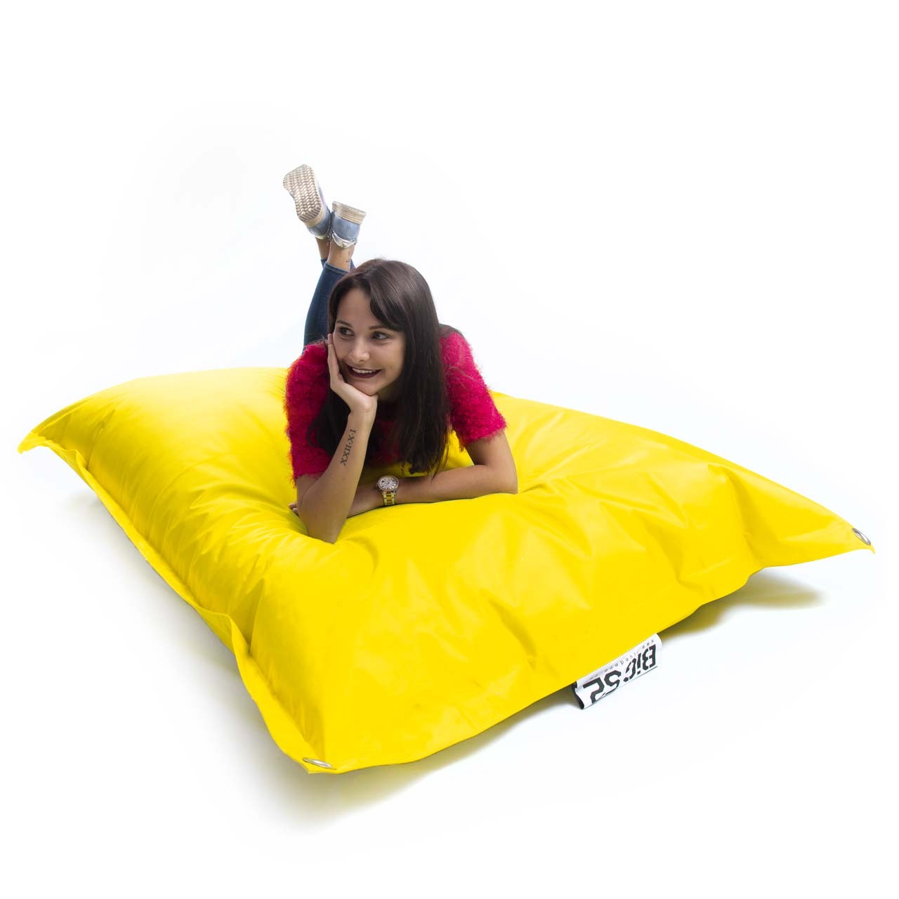 Pouf Extérieur Jaune IRON RAW