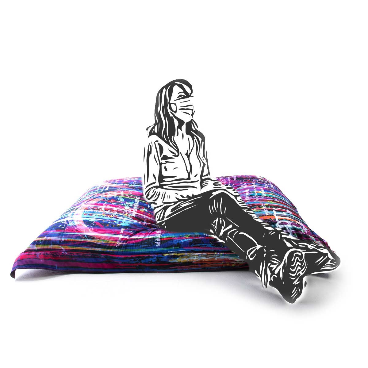 Pouf Gigante ART52® - Ti Amo - Amore Universale