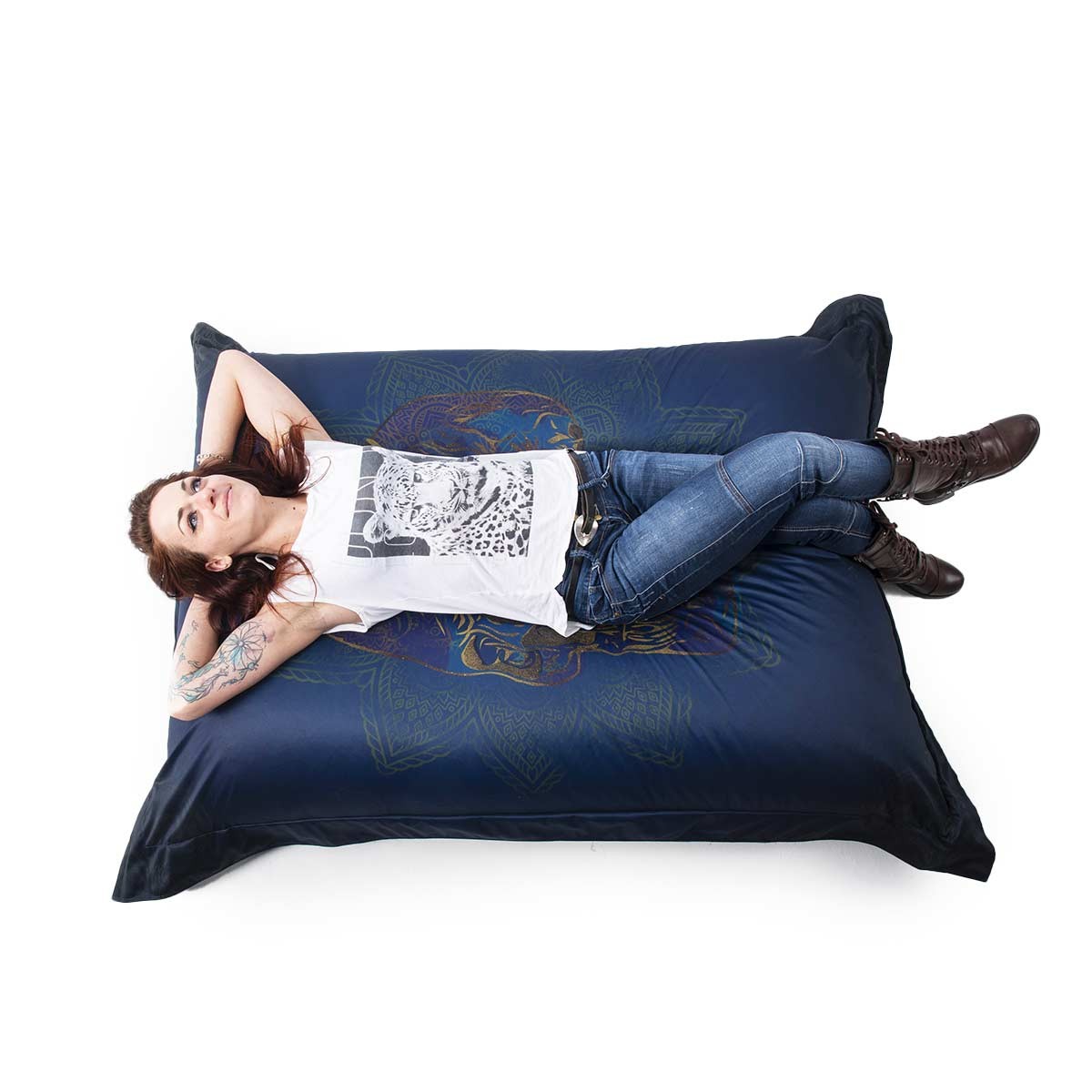 Pouf Gigante ART52® - Teschio in Oro