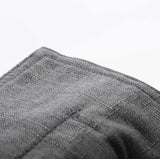 Housse Vide Pouf Lin Gris Foncé, tissu effet lin tressé pour pouf géant XL BiG52 (sans billes)