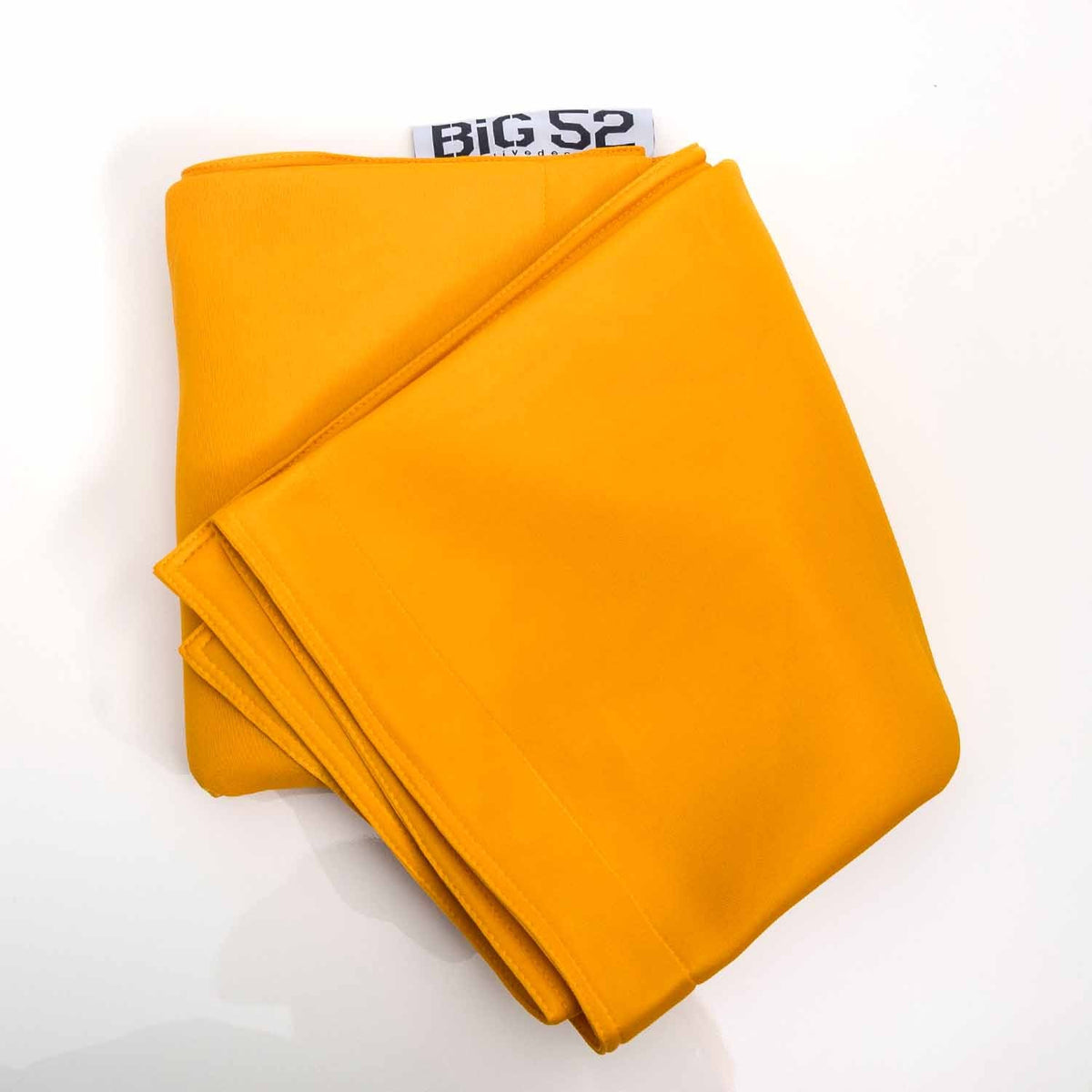 Housse  pouf piscine rectangulaire vide Jaune micro-perforée BiG52 POOL pour évacuer l’eau rapidement