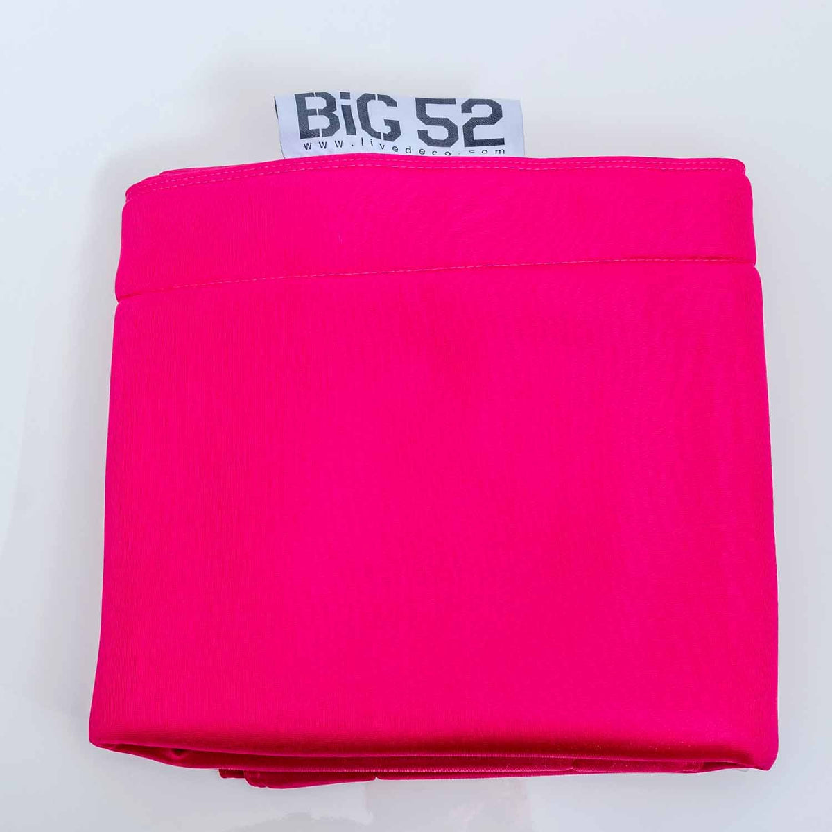 Housse  pouf piscine rectangulaire vide Rose, housse BiG52 POOL micro-perforée pour évacuer l’eau