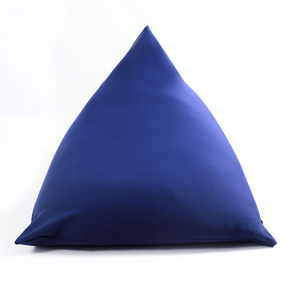 pouf géant berlingot bleu marine stretch intérieur, pouf en forme de poire Big52, tissu ultra souple, confort salon chambre
