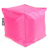 Pouf Cube Rose BiG52 assise confortable déhoussable, design cube rose pour intérieur et extérieur