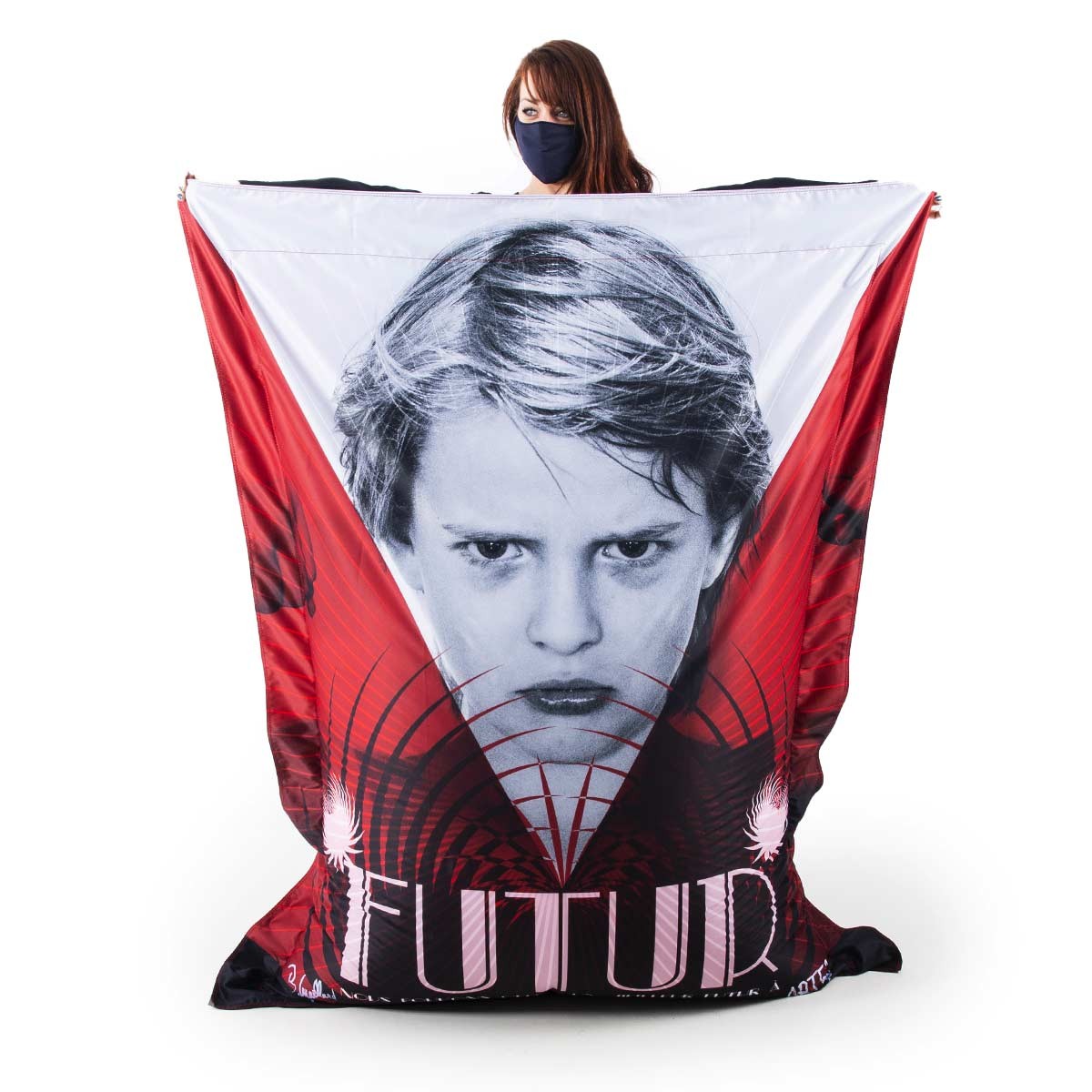 Pouf Géant ART52® - Futur : coussin imprimé de l’œuvre “Futur” par Benjamin Cupillard, série limitée 50 exemplaires