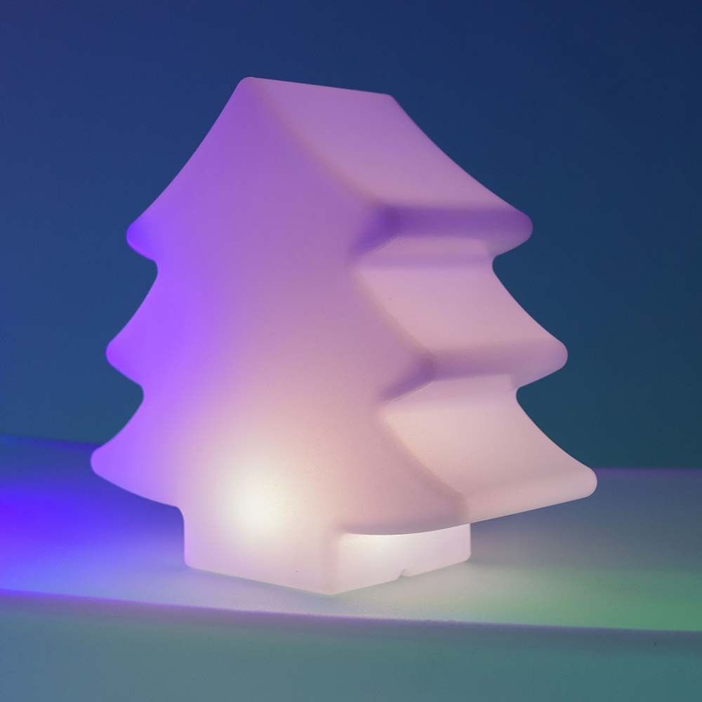 Sapin Lumineux LED 25C lampe en forme de sapin LED sans fil, lumière décorative pour jardin ou intérieur