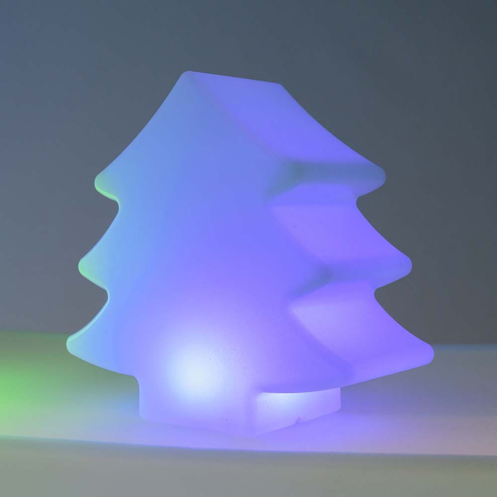 Sapin Lumineux LED 25C, lampe en forme de sapin lumineux LED sans fil pour jardin ou intérieur, design contemporain