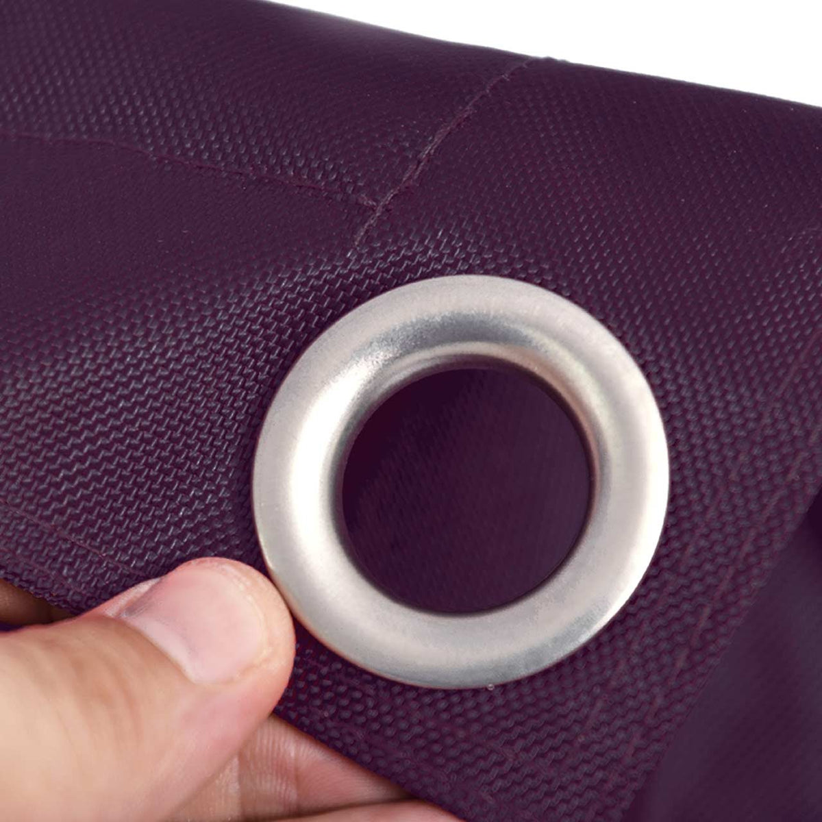 Housse Vide Pouf Géant XL Imperméable Extérieur Outdoor Aubergine IRON RAW BiG52 – œillets en acier inoxydable