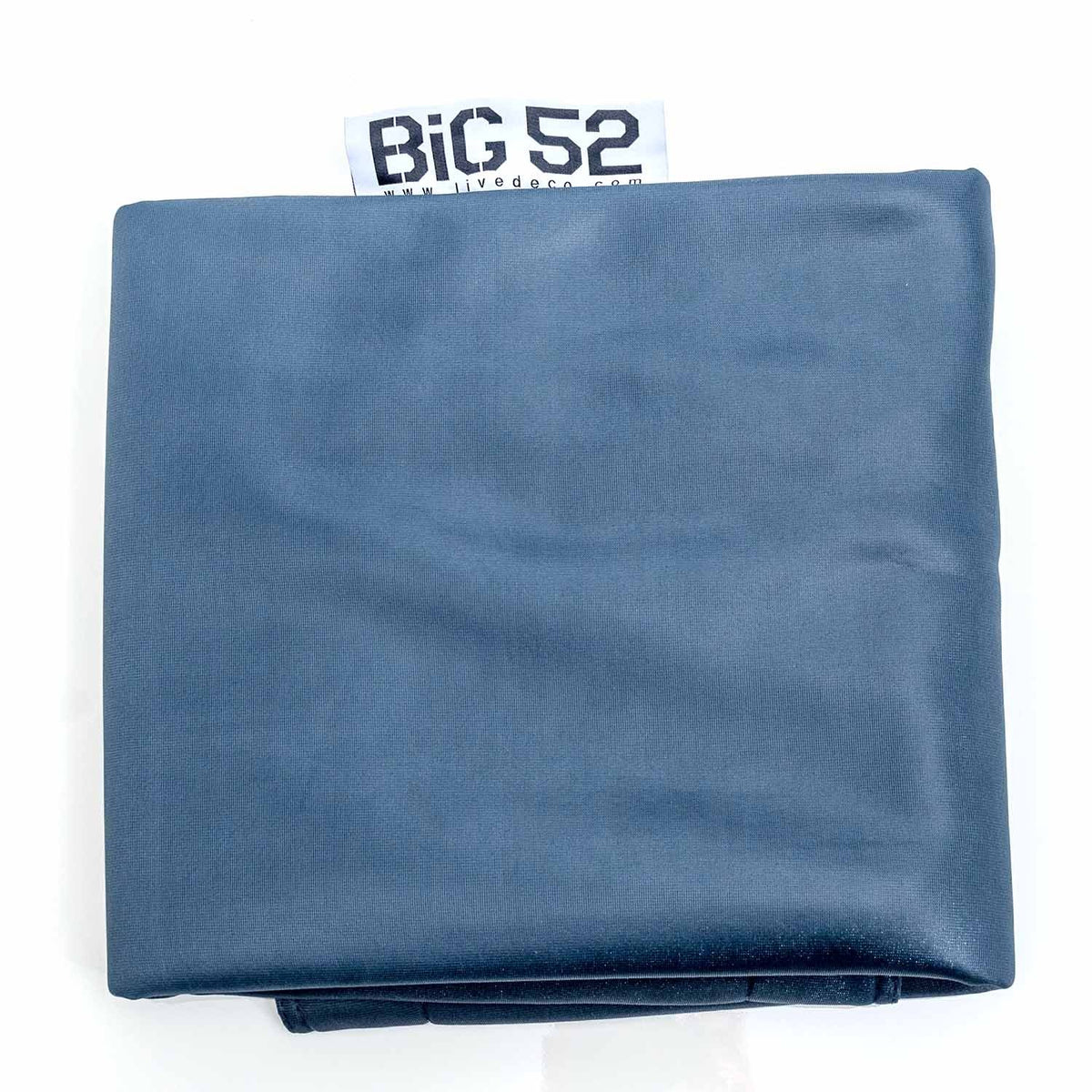 Housse  pouf piscine rectangulaire vide Gris Anthracite - BiG52 POOL, tissu micro-perforé pour évacuation rapide de l’eau