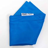 Housse  pouf piscine rectangulaire vide Bleu, tissu micro-perforé pour évacuer l’eau, accessoire piscine design BiG52 POOL