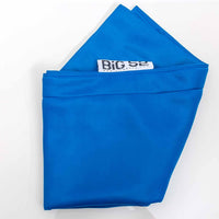 Empty Blue Rectangular Pool Bean Bag Cover