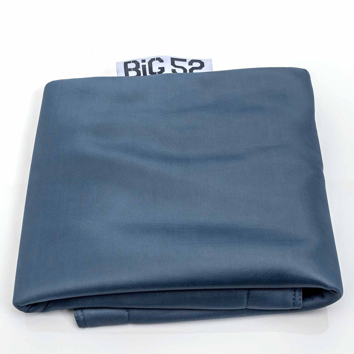 Housse  pouf piscine rectangulaire vide Gris Anthracite BiG52 POOL, tissu micro-perforé pour évacuation de l’eau