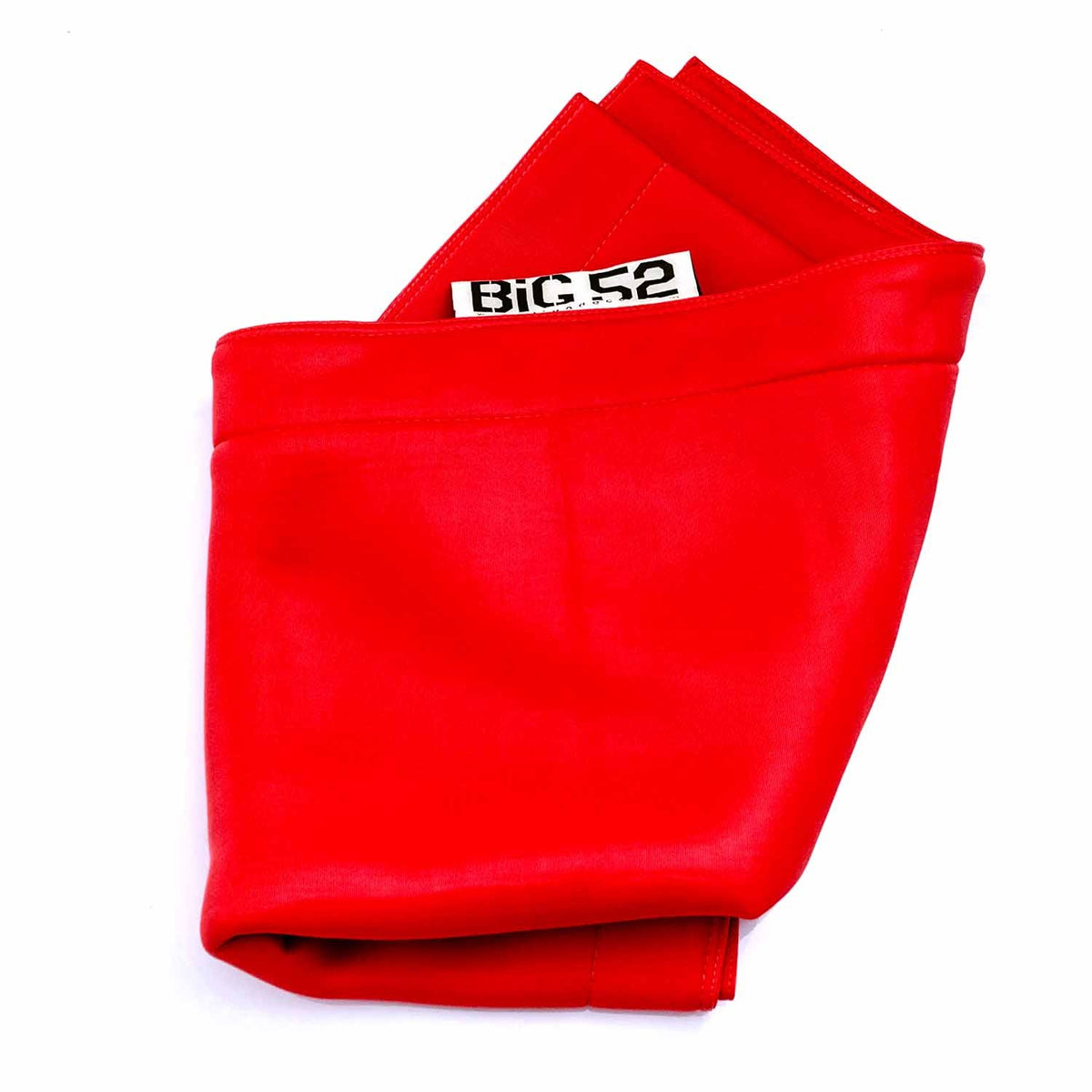Housse  pouf piscine rectangulaire vide Rouge, housse BiG52 POOL micro-perforée pour évacuation rapide de l’eau