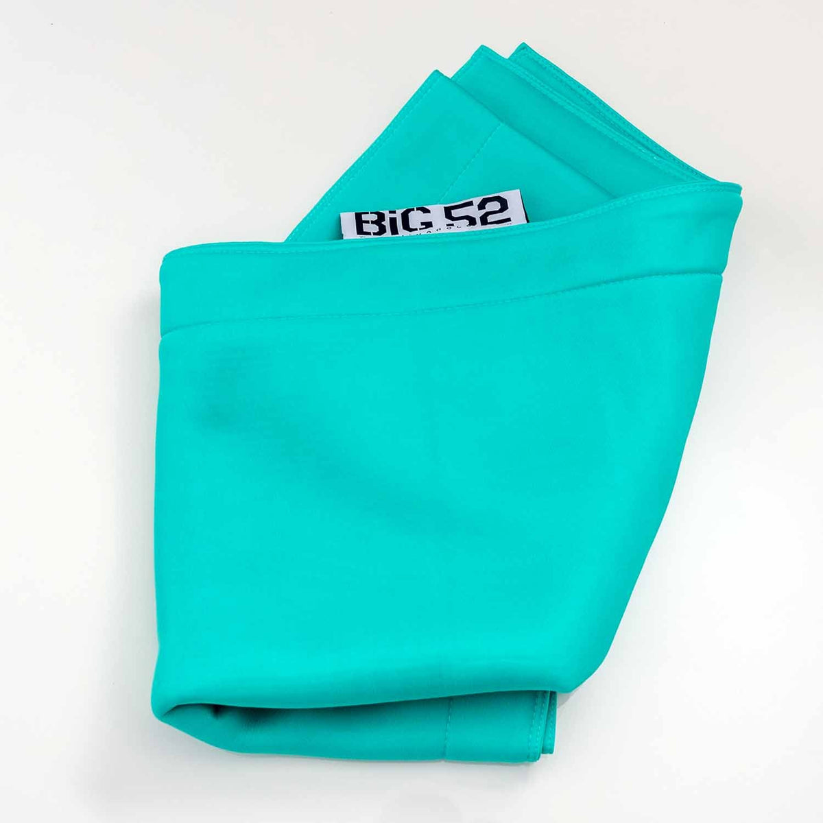 Housse  pouf piscine rectangulaire vide Turquoise - housse micro-perforée BiG52 POOL, tissu évacuation rapide de l’eau