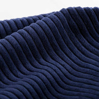 Navy Blue Corduroy Bean Bag Chair Cover Only