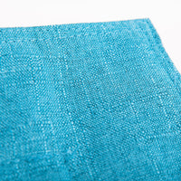 Empty Turquoise Blue Linen Bean Bag Cover