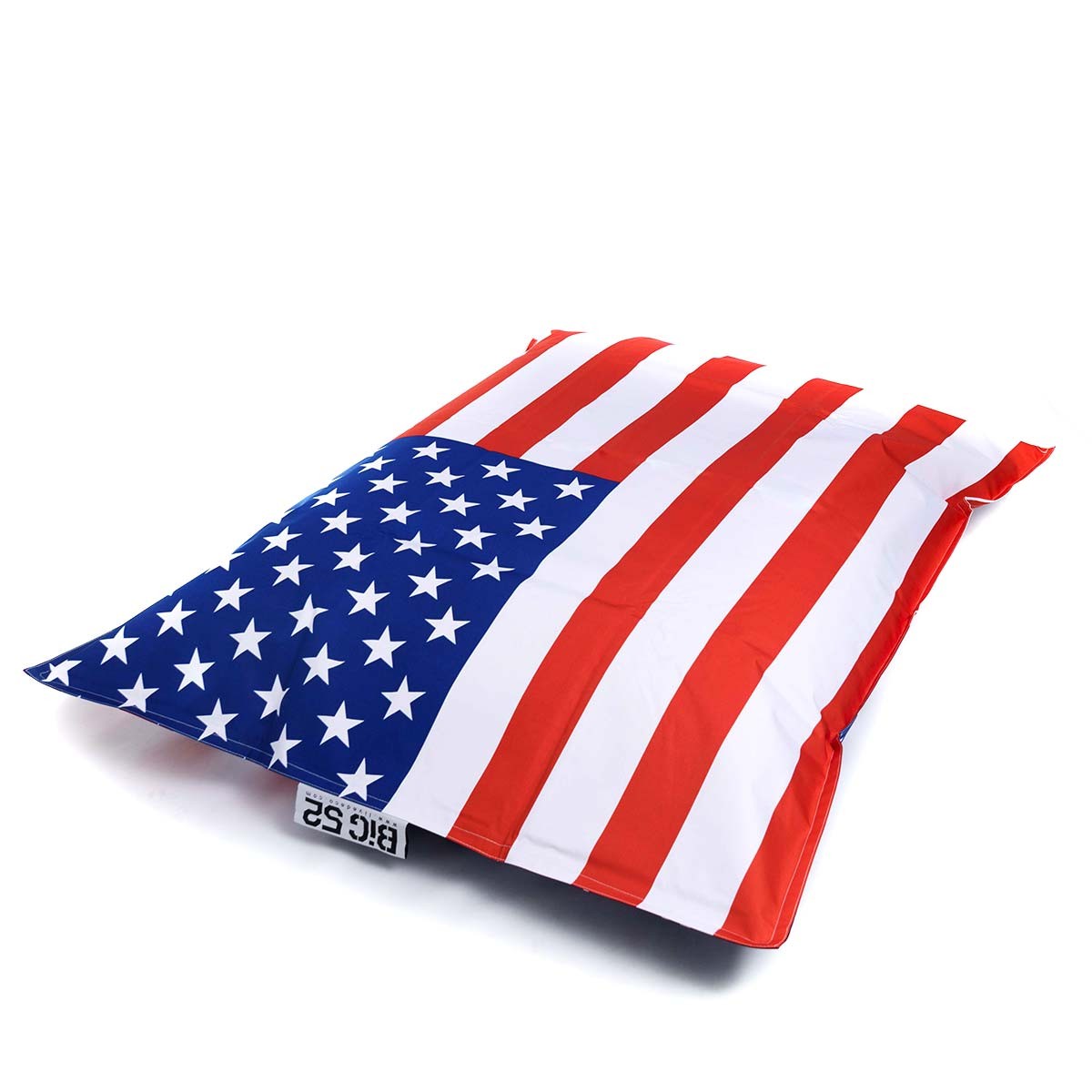 pouf géant drapeau américain USA XXL, coussin décoratif aux couleurs des États-Unis, design rayures et étoiles