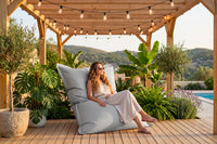 Outdoor Pouf Gray IRON RAW