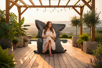 Puff Exterior Gris Antracita IRON RAW