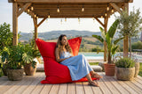 Outdoor Red Pouf IRON RAW