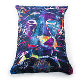 Pouf Géant ART52® - Lion Graf, coussin géant imprimé art numérique, série limitée 50 exemplaires, signé Benjamin Cupillard
