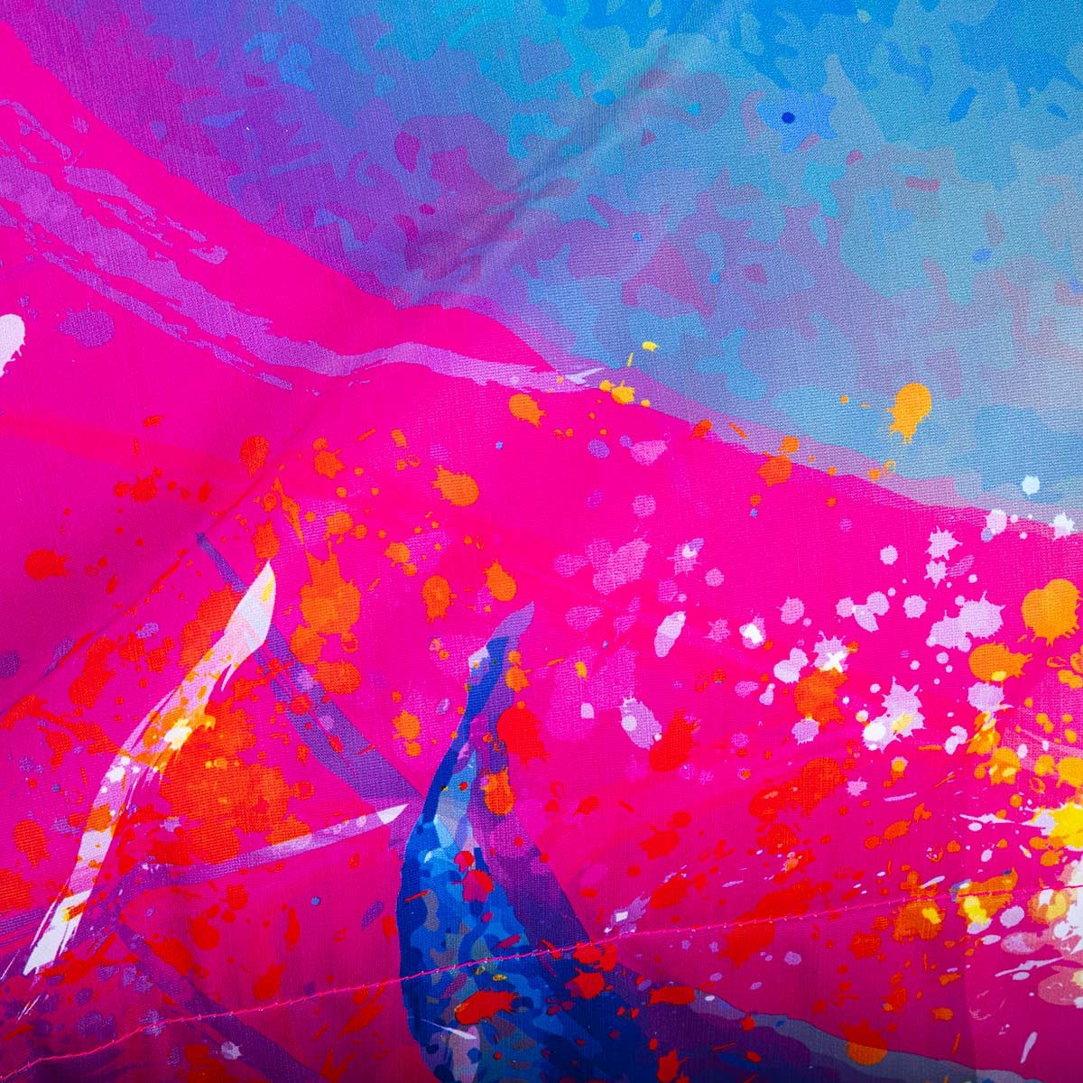 Pouf Géant ART52® - Vanité Multicolore : impression haute qualité, série limitée Benjamin Cupillard, couleurs vives et signée
