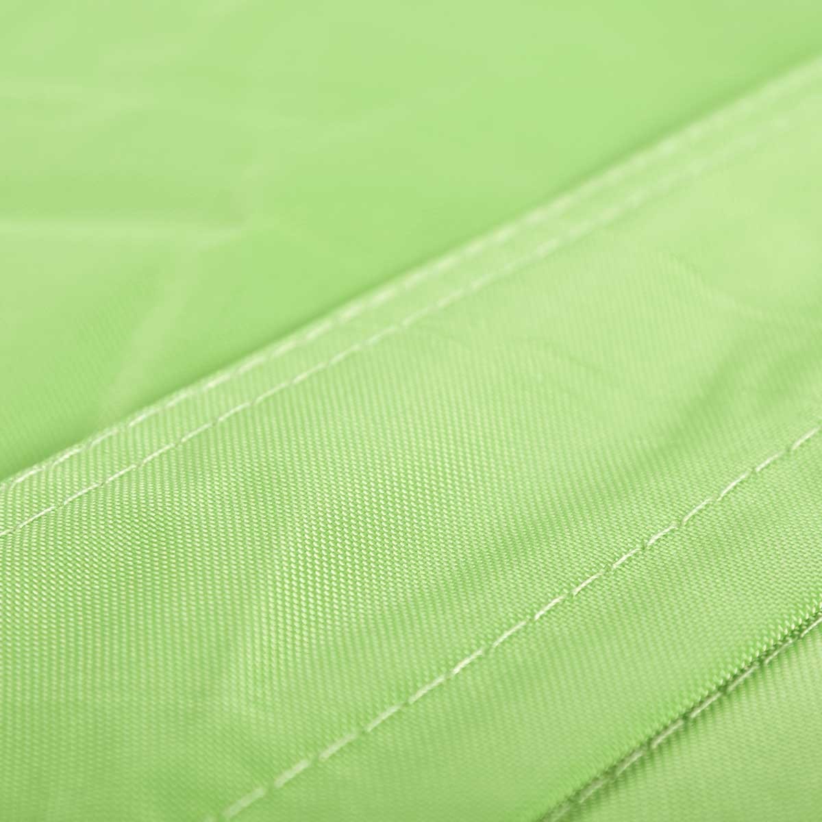 Pouf Géant XL Vert : gros plan tissu vert et coutures, BiG52 Classic XL pour salon, chambre ou jardin