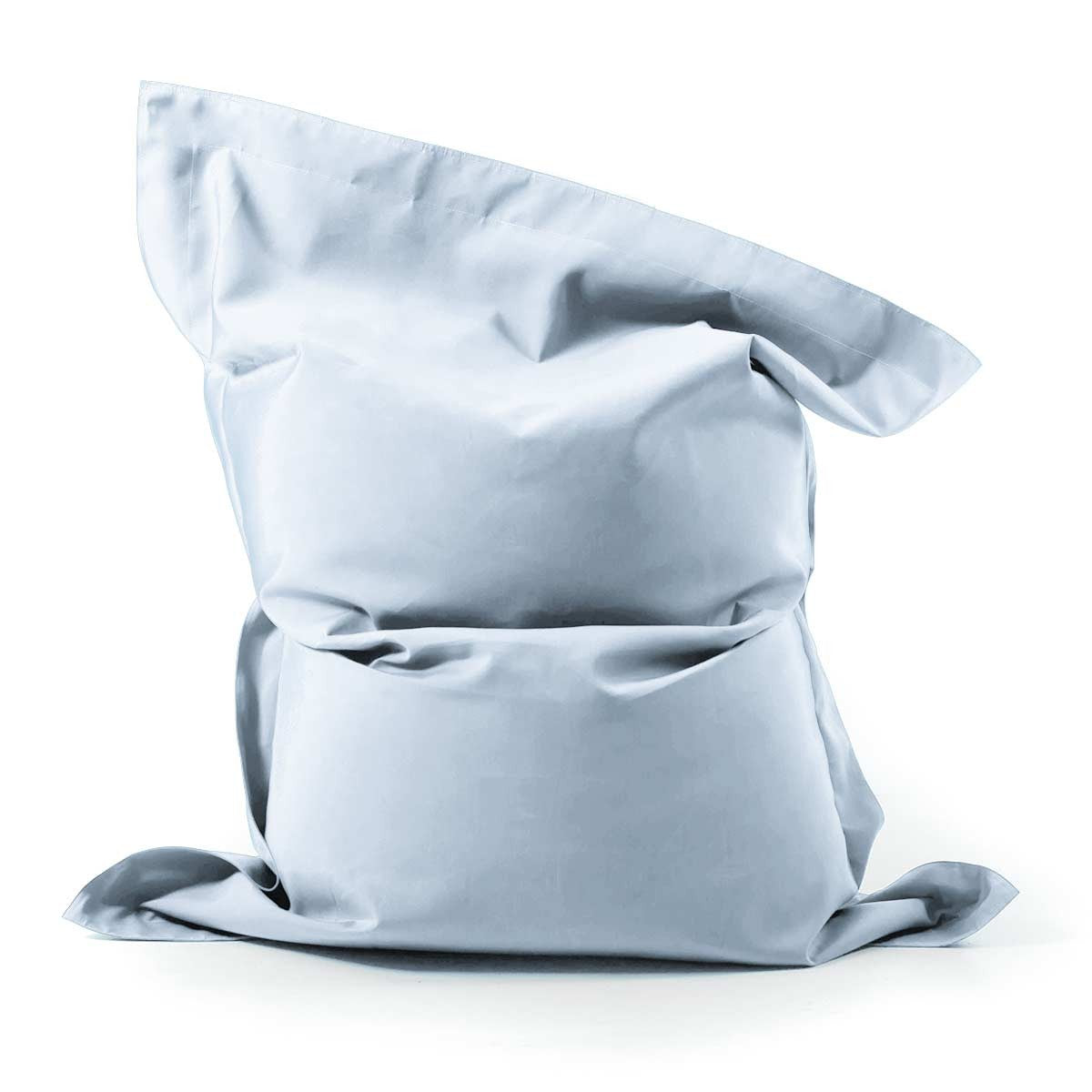 Pouf Voile Bateau Gris géant 170x130 cm, assise extérieure et intérieure au design nautique voile