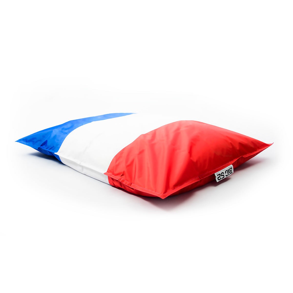 pouf géant drapeau français déhoussable BiG52 : pouf aux couleurs bleu blanc rouge, impression HD, coussin confortable