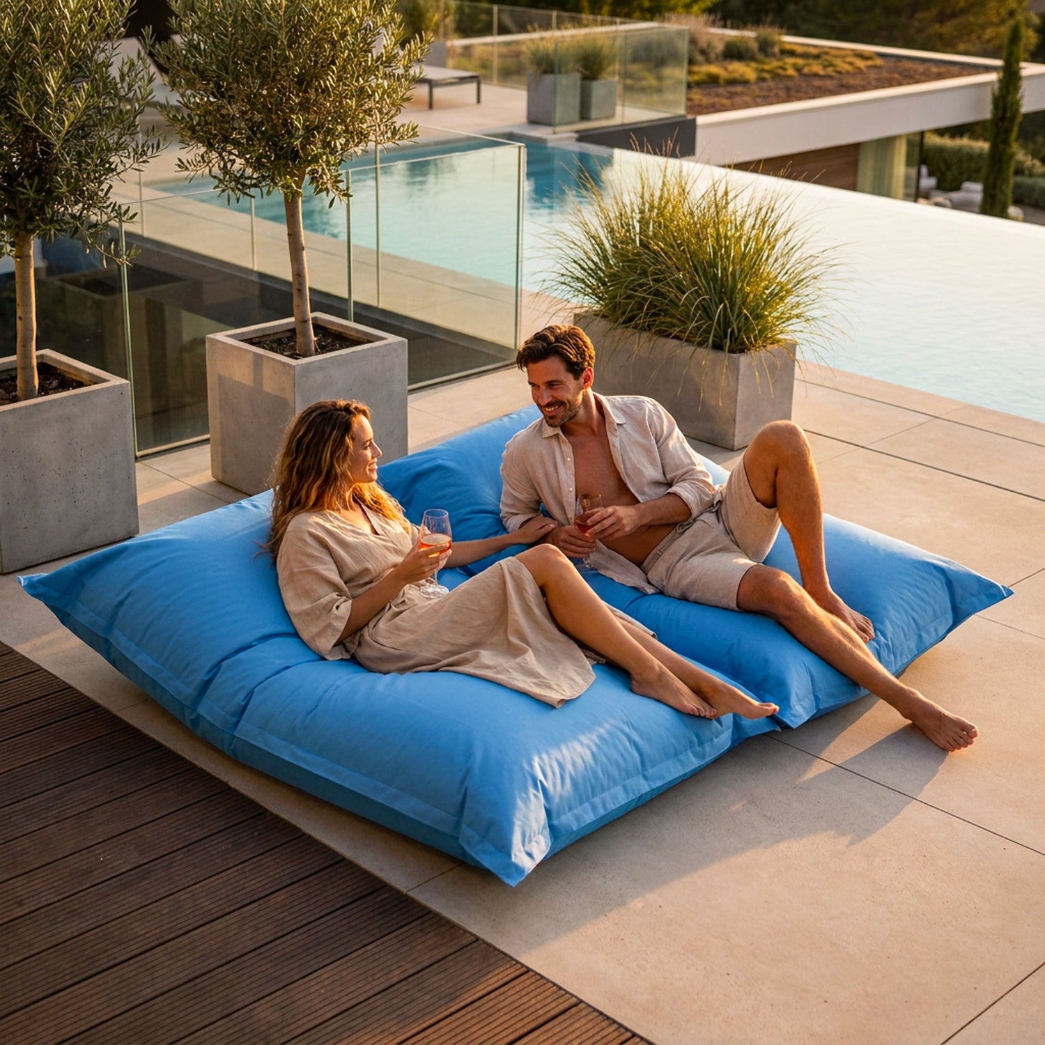 XXL Riesensitzsack Himmelblau BiG52 Classic