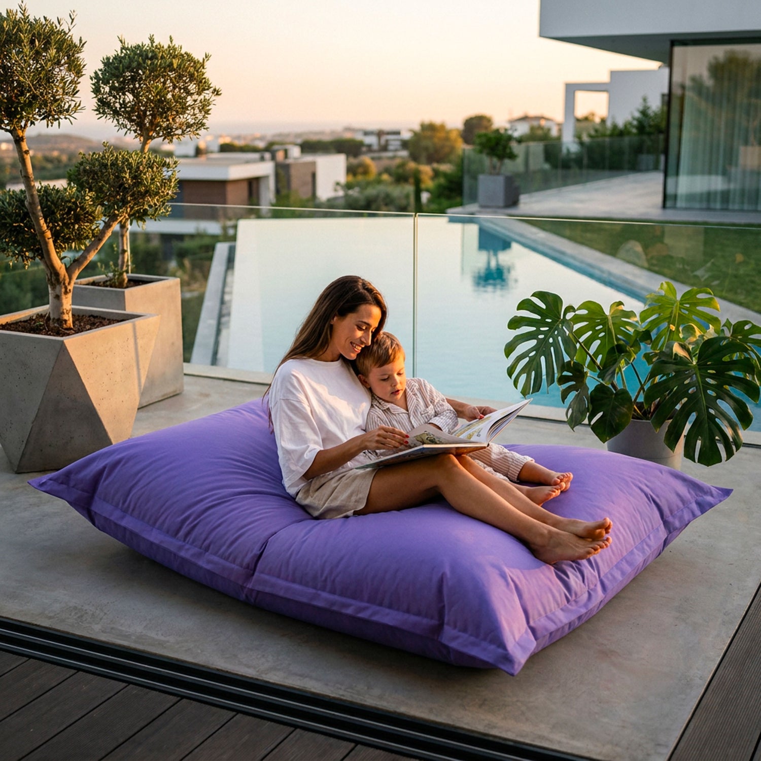 Pouf Gigante XXL Viola BiG52 Classic