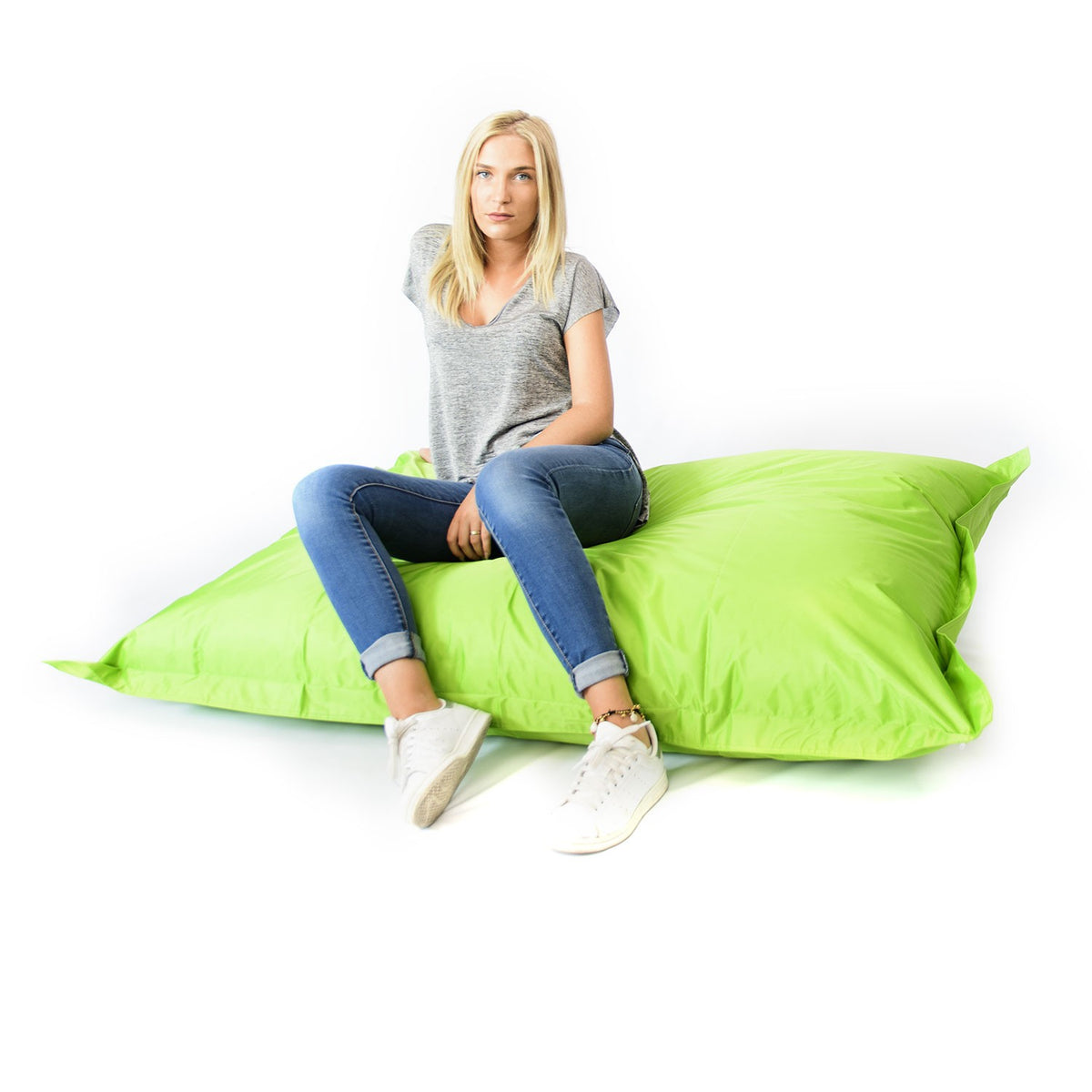 Pouf Géant XL Vert BiG52 Classic XL : grande assise d’extérieur et d’intérieur, confort optimal pour salon et jardin