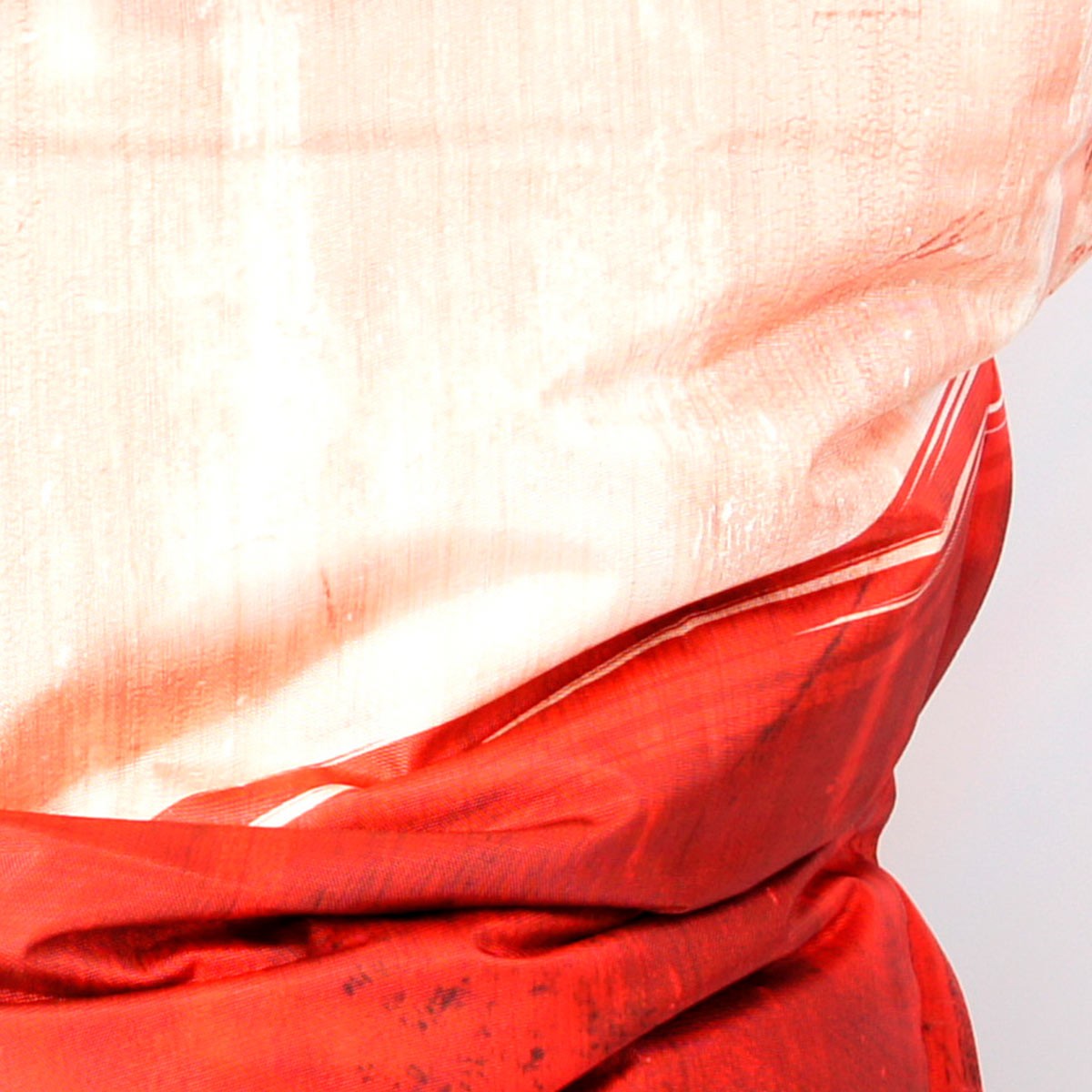 Pouf VINTAGE Drapeau Français XXL design vintage, tissu rouge et blanc, coussin géant décoratif pour salon