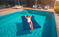 Pouf Piscine Bleu